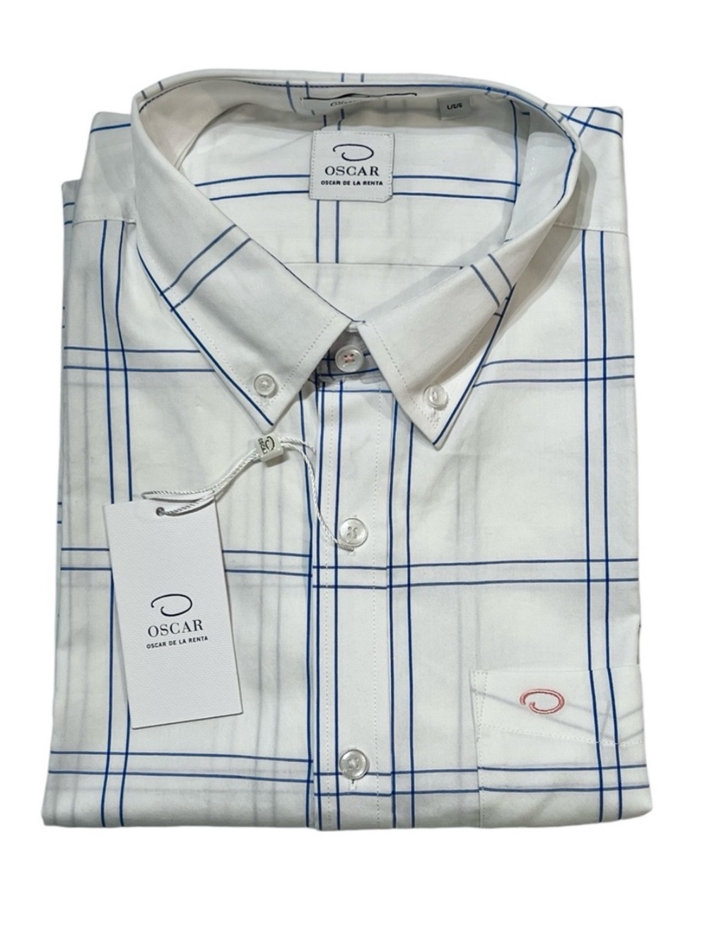 Oscar De La Renta Camisa Classic Short Sleeve Button Down